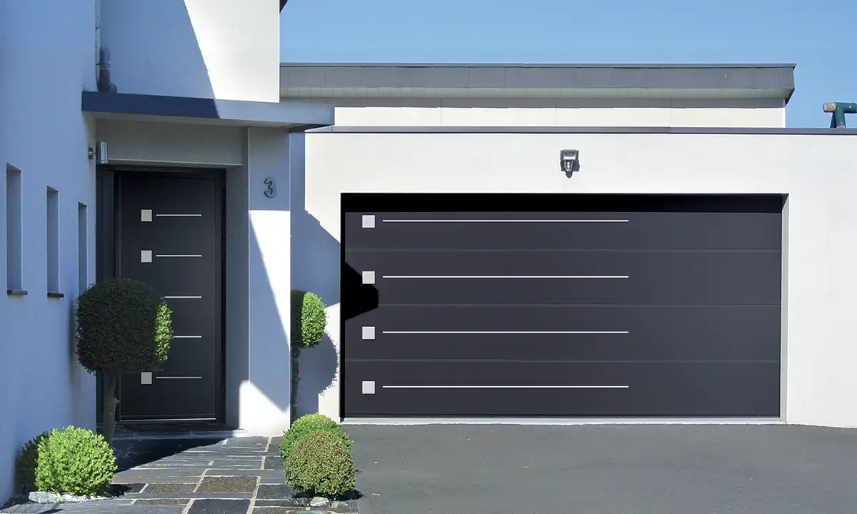 Tendances Magazine Magazine Deco Maison DC Porte De Garage Sectionnelle Avec Inserts